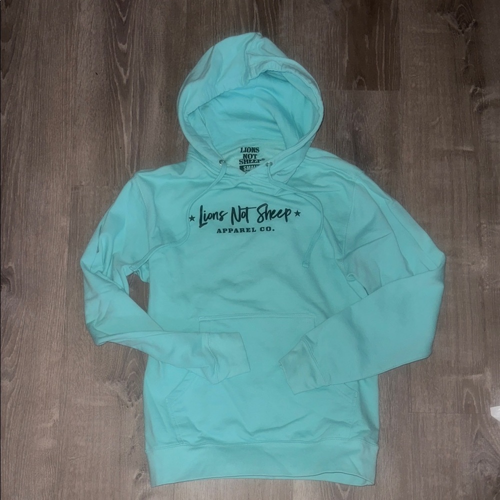 Lions Not Sheep Light Blue Hoodie